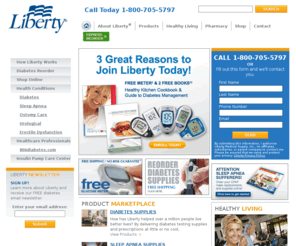 libertymedical.com: Diabetic Supplies and Diabetes Information | Liberty Medical
Liberty Medical offers a variety of diabetic supplies including glucose meters, at little or no cost- that can be delivered right to your door.