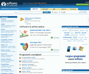 softonic.it: Download gratis di programmi, software e giochi - Softonic
Scaricare programmi gratis per Windows, Mac, Palm, Pocket PC e cellulari. I migliori test e recensioni di software e giochi.