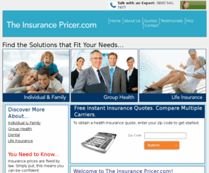texasinsurancepricer.com: Health Insurance Houston | The Insurance Pricer.com
Get instant, FREE quotes for Houston, Texas individual, family, group, dental and life insurance. 