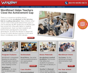 wordsmartedu.com: WordSmart Vocabulary Software
Vocabulary building software to read, speak, write and comprehend the English Language.