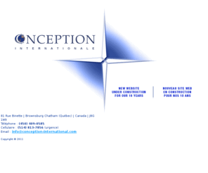 conception-international.com: ::Conception Internationale ::
Since 1994, Conception International has taken the idea of travel and has molded it into something beyond its traditional concept. Travel is no longer just for leisure or for business but an equilibrated combination of both.