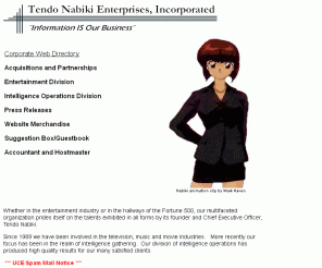 nabiki.com:  Tendo Nabiki Enterprises, Incorporated 
