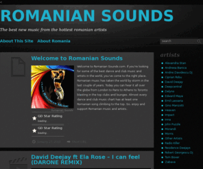 romaniansounds.com: Romanian Sounds « The latest tracks from the hottest romanian artistsRomanian Sounds
The hottest romanian music and sounds from the best romanian artists and DJs.