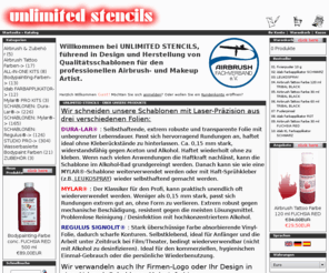 unlimited-stencils.com: 
Airbrush Tattoo Stencils, Schablonen, Pochoirs, Plantillas.