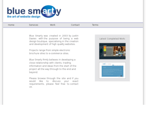 bluesmarty.com: Blue Smarty - Web Design and Maintenance - Home Page
Blue Smarty - Web Design and Management