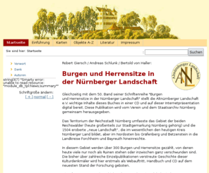 herrensitze.com: Burgen und Herrensitze in der Nürnberger Landschaft
Burgen und Herrensitze in der Nürnberger Landschaft - eine Dokumentation des ANL