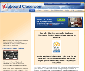 keyboardclassroom.info: Learn to Type for Children of all Abilities :: Keyboard Classroom
Keyboard Classroom teaches typing skills to children with and without learning disabilities in fast one-minute sprints, quickly developing speed and accuracy. When a child can type fast without thinking about where their fingers are, they can concentrate on the words they will use to express their thoughts. It’s a life-long learning skill. 