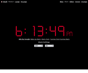 on-line-alarm-clock.com: Online Alarm Clock
Online Alarm Clock - Free internet alarm clock displaying your computer time.