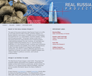 realrussiaproject.info: Discovery Institute - Real Russia Project
The Real Russia Project examines and reports on modern-day Russia and promotes healthy U.S.-Russia relations.