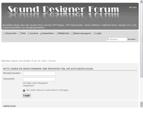 sound-designer.org: Sound Designer Forum
sound designer musik forum