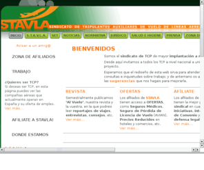 stavla.com: STAVLA
Sindicato de Tripulantes Auxiliares de Vuelo de Lneas Areas de Espaa.