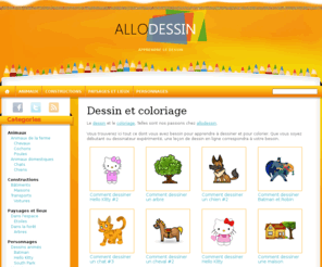 allodessin.com: Allodessin | Apprendre le dessin étape par étape, comment dessiner gratuitement, dessins d'animaux, savoir dessiner des personnages, des voitures, etc
► Tout ce qu'il faut pour savoir comment dessiner et apprendre le dessin.