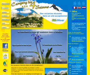 camping-vercors.com: Camping*** dans le vercors - Camping les 4 Saisons, Gresse en vercors
 - Camping*** été-hiver à 1200m d'altitude dans le parc du Vercors offrant 90 emplacements spacieux sur 2ha,pour des vacances en camping en montagne au grand air et au calme. Location Chalets et Mobil home  chalets et mobil homes. Il est situé au départ de balades l'été et aux pieds des pistes l'hiver.