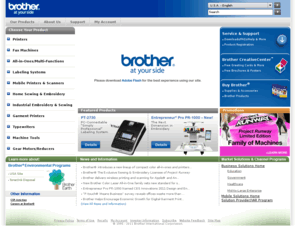 brother-america.com: Brother International - At your side for all your Fax, Printer, MFC, Ptouch,
        Label printer, Sewing - Embroidery needs.
Welcome to Brother USA - Your source for Brother product information. Brother offers a complete line of Printer, Fax, MFC, P-touch and Sewing supplies and accessories.