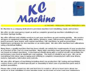 kc-machine.com: KC Machine - machine tool repair,machine tool rebuilding
At KC Machine we offer machine tool rebuilding and way scraping, as well as on site emergency repair.