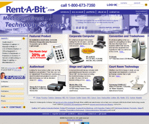 rentabit.com: Indianapolis Computer and Audiovisual Rentals | Rent-A-Bit Inc.
Rent-A-Bit, Inc. Indianapolis based Computer and Audiovisual Rental company serving the midwest for 19 years!