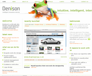 denison.co.uk: Denison Design | Surrey based website design, internet development & branding
Surrey and London based Denison Design Ltd has a long background in website design, internet services, corporate identities and new product development