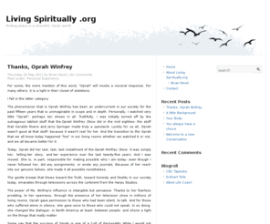 livingspiritually.org: Living Spiritually .org
Finding peace in a stressful, hectic world