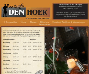 den-hoek.com: Eetcafe Den Hoek - Al 4 generaties gastvrij - Welkom
