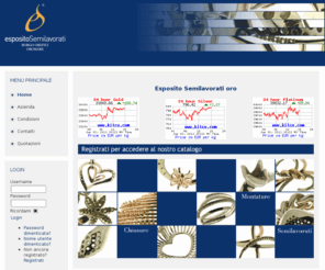 espositosemilavorati.com: Esposito Semilavorati
Produzione e vendita di chiusure, montature e semilavorati in oro.
Attenzione alla qualità ed alla cura del dettaglio, prodotti sempre aggiornati in linea con le tendenze.
Spedizioni in tutta Europa.