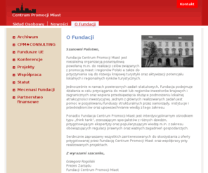 miasta.org.pl: O Fundacji -  Centrum Promocji Miast
Centrum Promocji jest organizacją ......