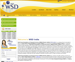 wsd-india.com: Wall Street Derivatives & Financial Services (INDIA) Private Limited | Providing whole range of advisory, back office and information technology services
Wall Street Derivatives & Securities (India) Providing whole range of advisory, back office and information technology services