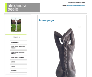 alexandrabeale.co.uk: Alexandra Beale - Sculptor
Alexandra Beale - Sculptor for private commissions, ranging from full size statuary and garden water features to portrait heads and composition pieces.