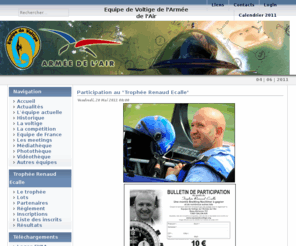 equipedevoltige.org: EVAA - Bienvenue sur le site de l'Equipe de Voltige
Le site de l'Equipe de Voltige de l'Armée de l'Air - EVAA
