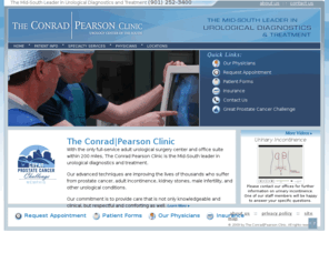 memphisrobotics.com: The Conrad|Pearson Clinic Urology Center of the South
The Conrad|Pearson Clinic is the Mid-South leader in urological diagnostics and treatment.