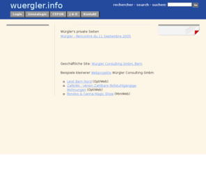 wuergler.org: wuergler.info: Home
Wuergler Robert, Wuergler Genealogie, Linux-Kurs Bern