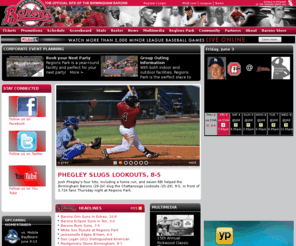 barons.com: The Official Site of Minor League Baseball | Birmingham Barons Homepage
The Official Site of Minor League Baseball | Birmingham Barons Homepage
