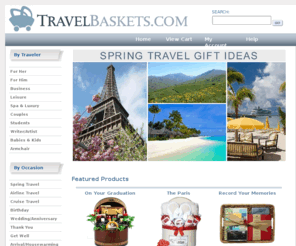 travelbaskets.biz: Unique Gifts for Travelers from TravelBaskets.Com
Gifts for Travelers from Travel Baskets.Com.  Travel gifts, care packages, kits, and products for exotic and everyday journeys.