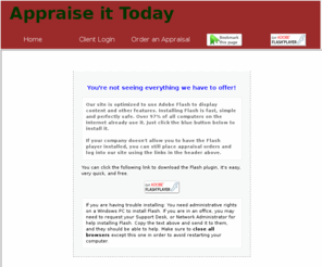 appraiseittoday.net: Appraise it Today
Amy Parker at Appraise it Today offers residential appraisal services that include the unbiased development of market value for lending and real estate transactions.