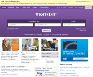 hotlobs.com: Find Jobs. Build a Better Career.  Find Your Calling. | Monster.com
Find the job that's right for you. Use Monster's resources to create a killer resume, search for jobs, prepare for interviews, and launch your career.