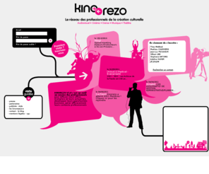 kinorezo.com: Kinorezo : Le premier réseau des professionnels de la création culturelle (Audiovisuel - Cinéma - Danse - Musique - Théâtre)
Kinorézo : le premier réseau des professionnel de l'audiovisuel et du cinéma