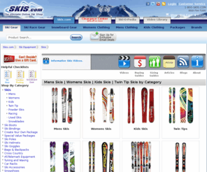 shaped-skis.com: Mens Skis | Womens Skis | Kids Skis | Twin Tip Skis
Guaranteed lowest prices on mens skis, womens skis, kids skis, and twin tip skis. Top brands: Rossignol, Salomon, K2, Volkl, Atomic, Nordica, Roxy and more.