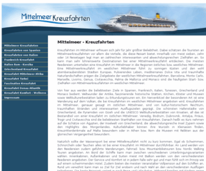 kreuzfahrtenmittelmeer.net: Kreuzfahrten im Mittelmeer
Infos zu Kreuzfahrten im Mittelmeer