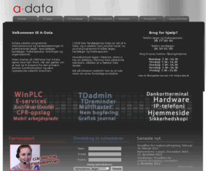 winplc.info: A-Data - Den professionelle softwareleverandør til det danske sundhedsvæsen
