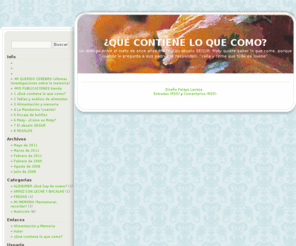 alimentacionymemoria.com: ¿QUÉ CONTIENE LO QUE COMO?
