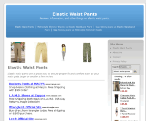 elasticwaistpants.org: Elastic Waist Pants
