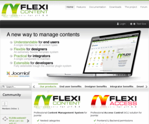 flexicontent.org: Home
FLEXIcontent - Advanced content management system and CCK for Joomla!