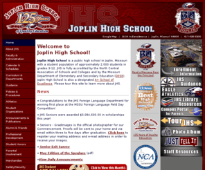 joplineagles.com: Joplin High School | Joplin, MO
Official website of Joplin High School in Joplin, Missouri. JHS is home of the Eagles!