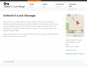 oxfordulockstorage.com: Oxford U-Lock Storage
Oxford U-Lock Storage