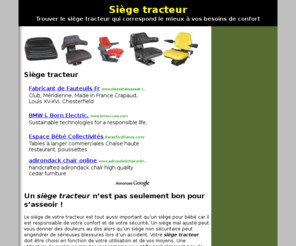 siegetracteur.com: Siège tracteur
Faites l'achat d'un siège tracteur et découvrez comment sélectionner le bon modèle pour votre tracteur.  Choisissez un siège confortable et pas cher.