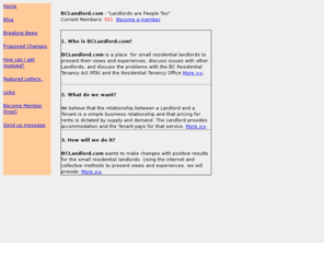 bclandlord.com: BC Landlord rights and assistance. A meeting place for BC Landlords to discuss problems with the BC Residential Tenancy Act and Residential Tenancy Office policy. Landlord and Tenant rights
BC Landlord rights and assistance. A meeting place for BC Landlords to discuss problems with the BC Residential Tenancy Act and Residential Tenancy Office policy. Landlord and Tenant rights