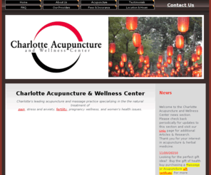 fertilityacupuncturespecialist.com: Charlotte Acupuncture Wellness Center Acupuncture Charlotte NC
Charlotte Acupuncture and Wellness Center Licensed acupuncturists board certified in acupuncture herbal medicine massage charlotte nc