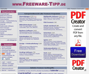 freeware-spiele.com: Freeware-Tipp.de - Freeware Downloads für Windows, PDAs und Linux
Freeware-Tipp.de Freeware Downloads. Programme für alle Betriebssysteme, von Windows 98 bis Windows XP, Palm und Pocket PC