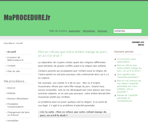ma-procedure.info: MaProcedure.fr
Site d'information juridique. 
Bien se renseigner avant de s'engager !