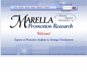 marellamail.com: Marella Promotion Research
Marella Promotion Research - Experts in Promotion Analysis & Strategy Development