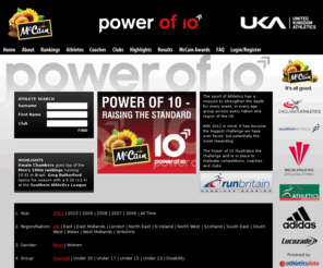 powerof10.info: Power of 10
Definitive Athletics Rankings & Results for the UK